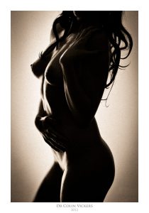 Fine Art Nude Photographer Vienna - Abstract Nude Woman In Black And White