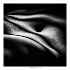 Fine Art Nude Photographer Vienna - Abstract Stripes On Nude Woman's Stomach