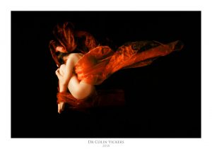 Fine Art Nude Photographer Vienna - Artistic Nude Woman In Red Fabric