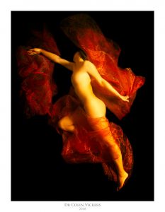 Fine Art Nude Photographer Vienna - Artistic Nude Woman In Red Fabric