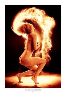 Fine Art Nude Photographer Vienna - Nude Model Throwing Her Fiery Hair