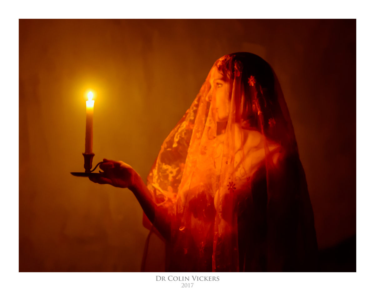 Candlelit Dreams by Dr Colin Vickers - Fine-Art Nude Photo-Painting