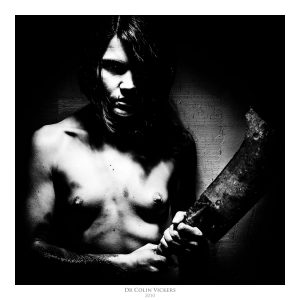 Fine Art Nude Photographer Vienna - Nude Woman Covered In Blood Holds Scary Butchers Knife