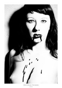 Fine Art Nude Photographer Vienna - Nude Woman With Blood Dripping Out Of Mouth