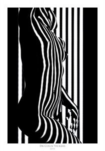 Fine Art Nude Photographer Vienna - Abstract Stripes On Model's Body