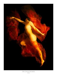 Fine Art Nude Photographer Vienna - Artistic Nude Woman In Red Fabric