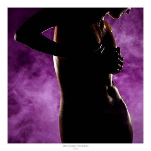 Fine Art Nude Photographer Vienna - Nude Woman Stands In Smoke