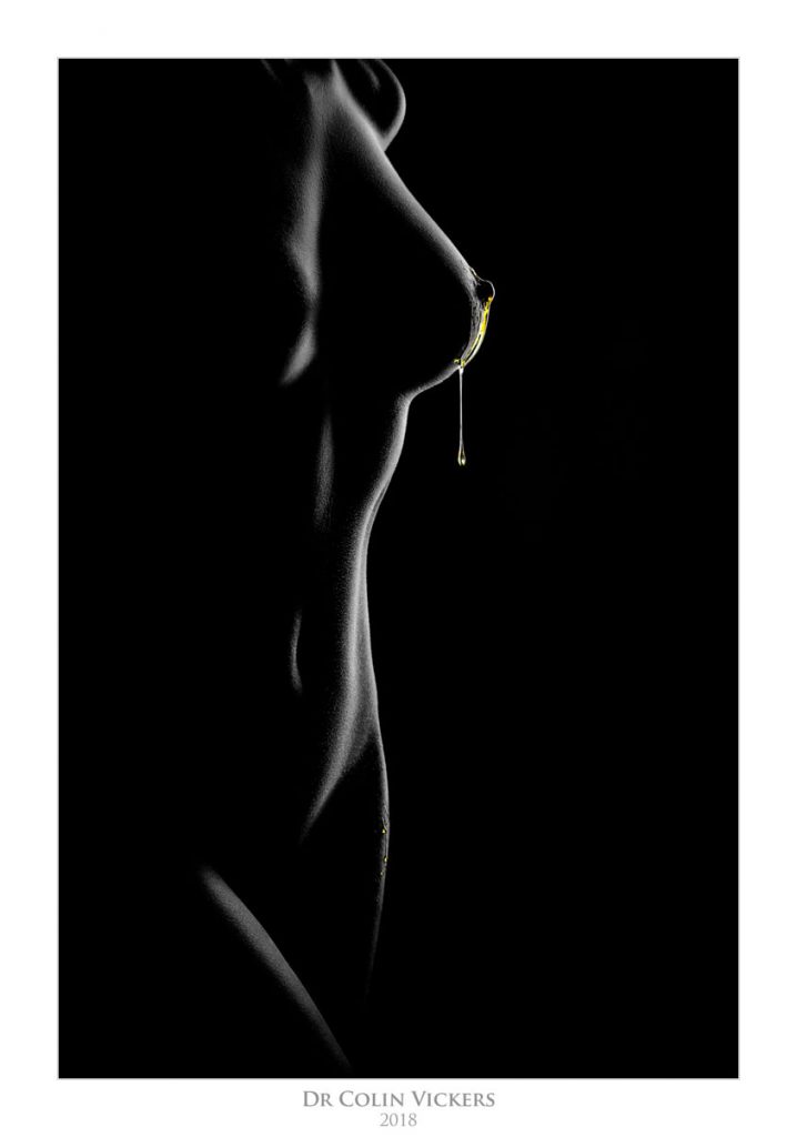 Amber Karis Bassick nude with honey dripping of her breast