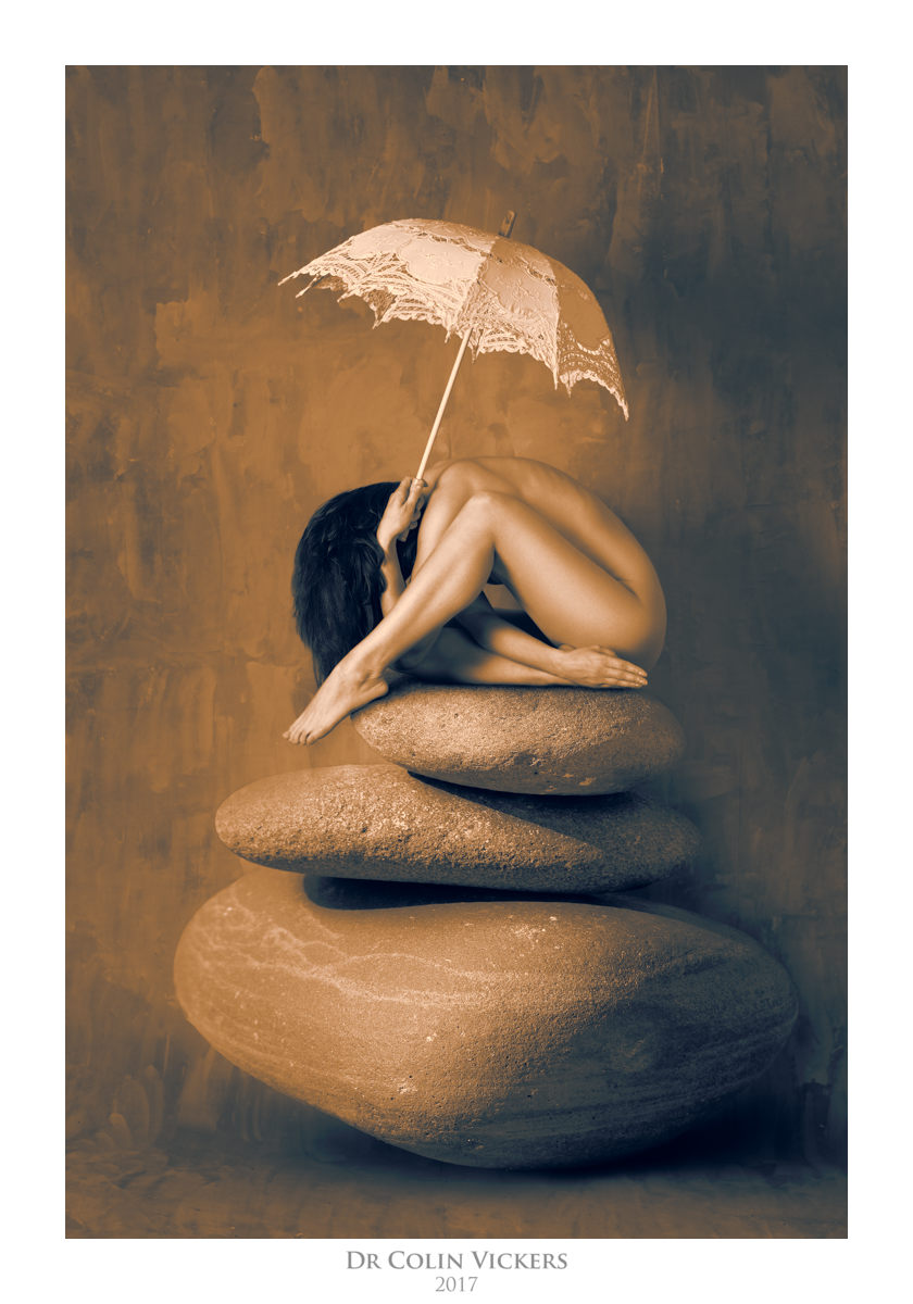 Warmth of Pebbles by Dr Colin Vickers - Fine-Art Nude Surreal Composition